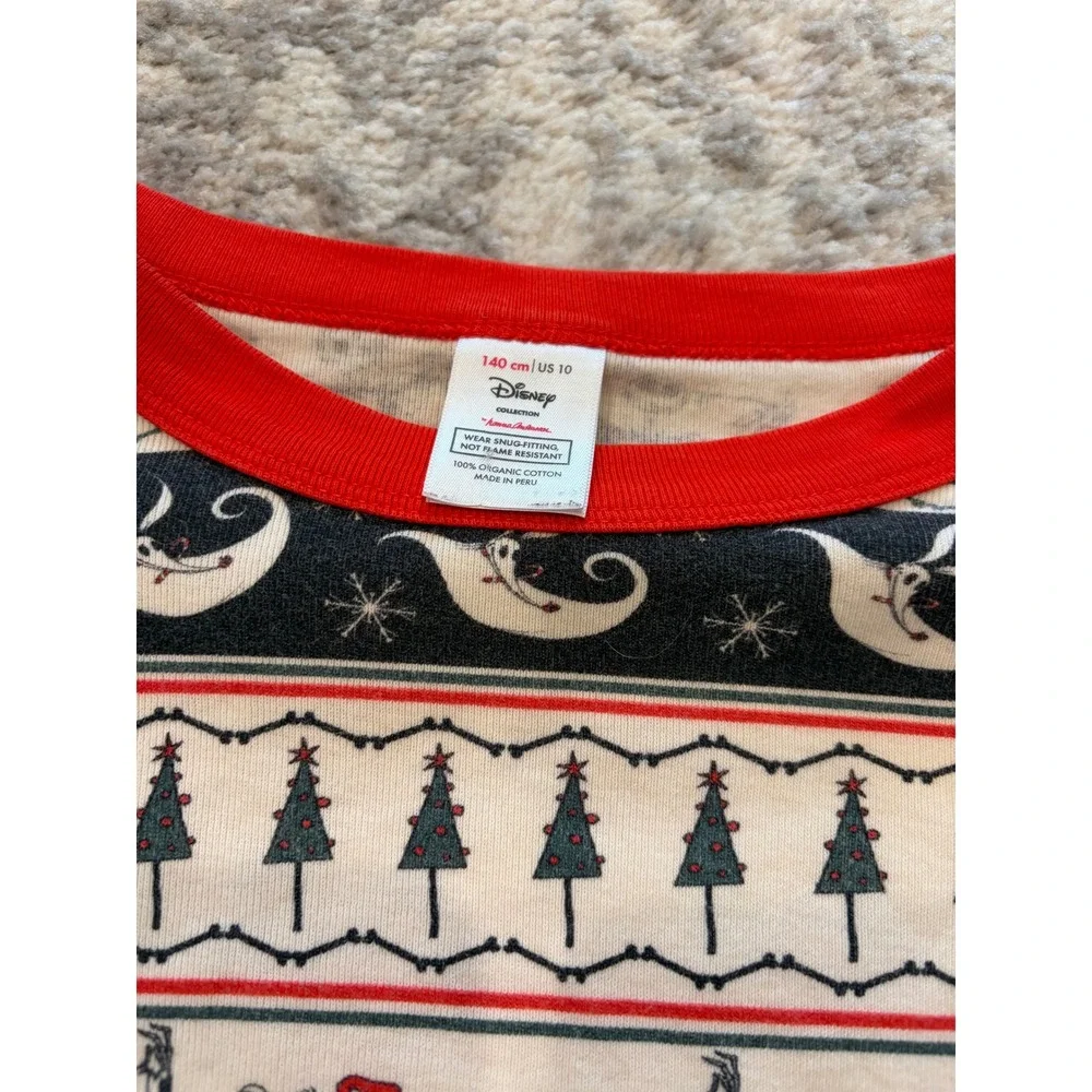 Hanna Andersson Disney Nightmare Before Christmas Jack Skellington Pajama Top 10